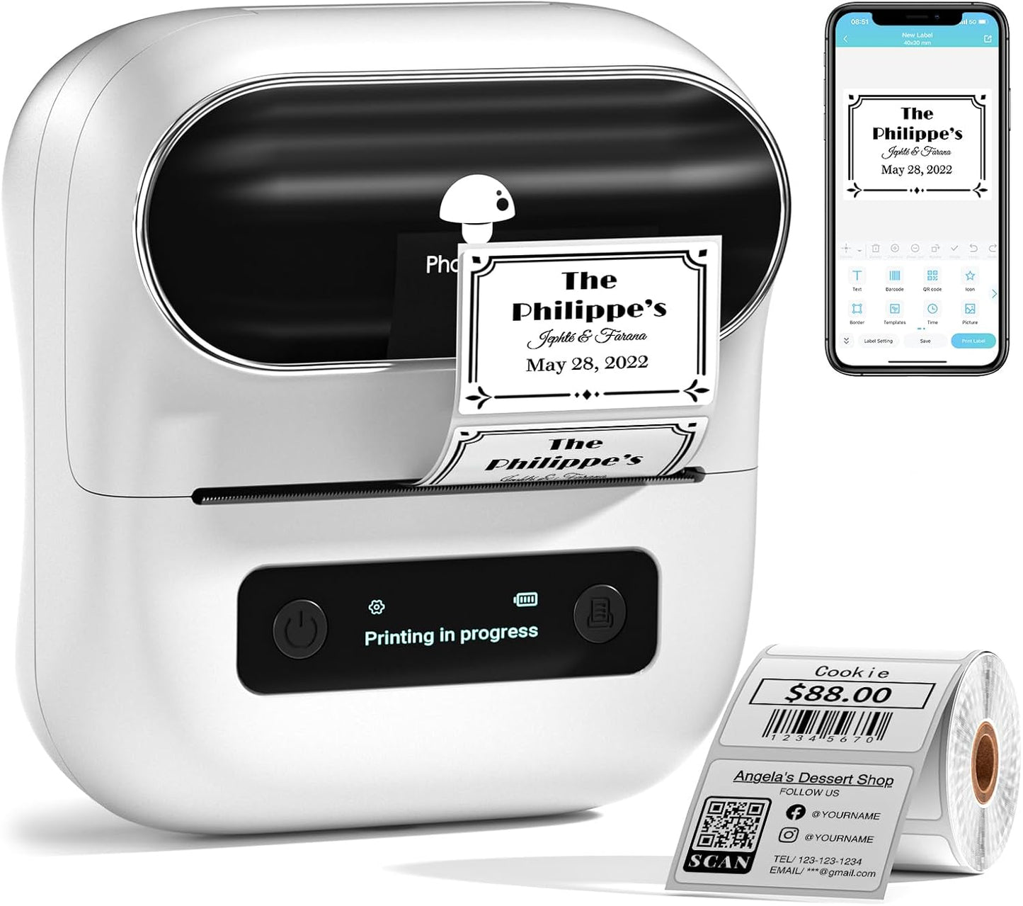 Phomemo M220 Bluetooth Label Printer