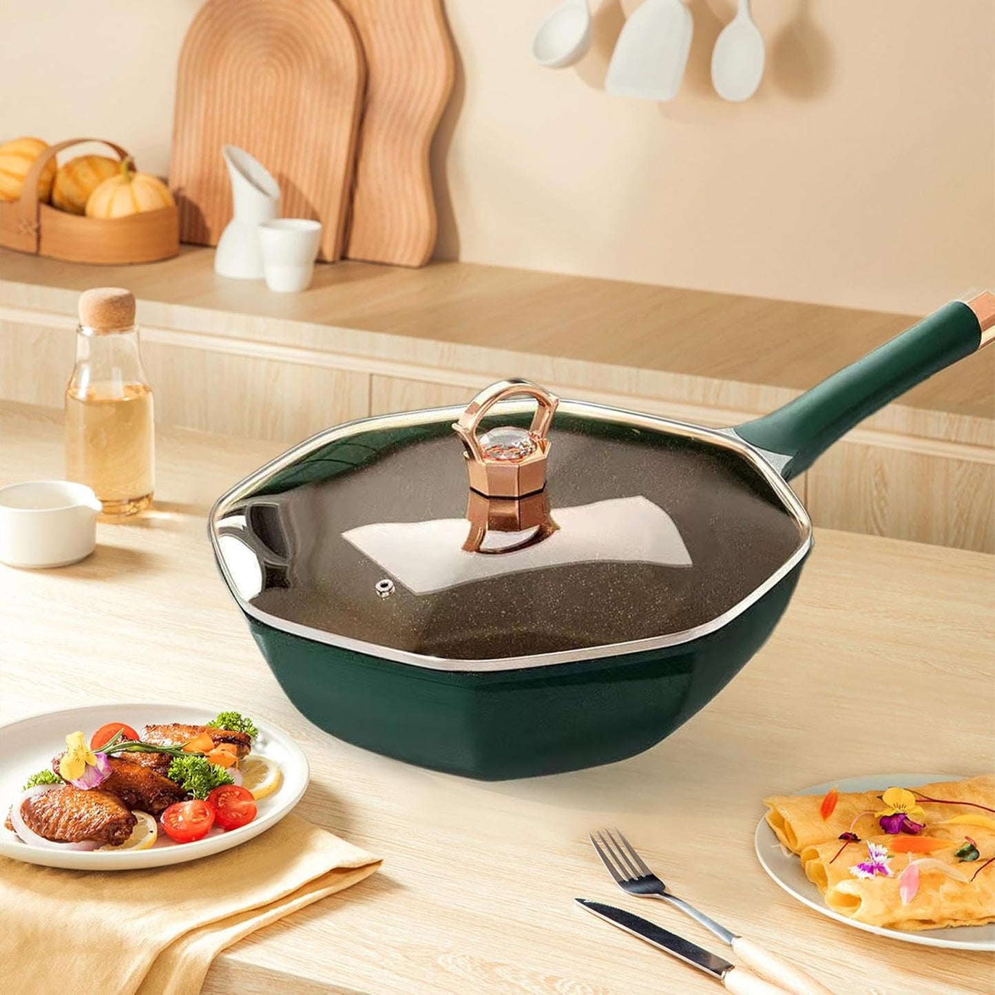 Non-Stick Octagonal Frying Pan